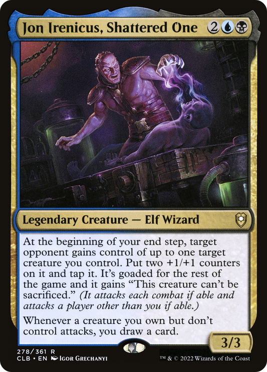 Jon Irenicus, Shattered One (CLB-278) - Commander Legends: Battle for Baldur's Gate - Premium MTG Single from Wizards of the Coast - Just $0.08! Shop now at Game Crave Tournament Store