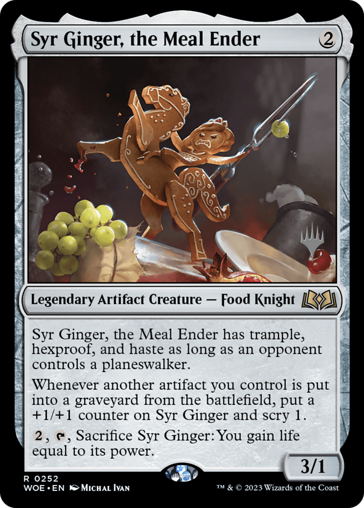 Syr Ginger, the Meal Ender (PWOE-252P) - Wilds of Eldraine Promos - Premium MTG Single from Wizards of the Coast - Just $0.13! Shop now at Game Crave Tournament Store