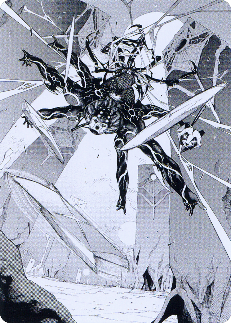 Kaito, Dancing Shadow // Kaito, Dancing Shadow (AONE-078) - Phyrexia: All Will Be One Art Series (Borderless) - Premium MTG Single from Wizards of the Coast - Just $0! Shop now at Game Crave Tournament Store