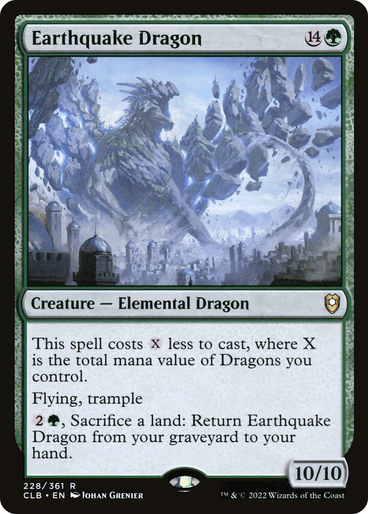 Earthquake Dragon (CLB-228) - Commander Legends: Battle for Baldur's Gate - Premium MTG Single from Wizards of the Coast - Just $0.87! Shop now at Game Crave Tournament Store