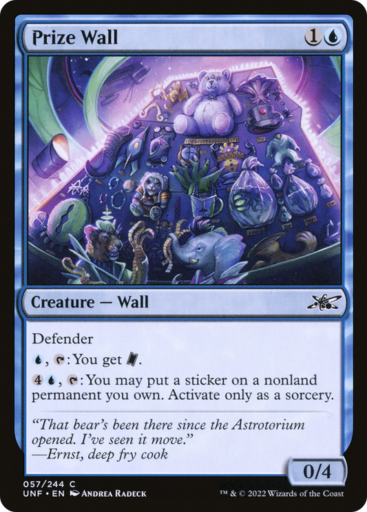 Prize Wall (UNF-057) - Unfinity - Premium MTG Single from Wizards of the Coast - Just $0.25! Shop now at Game Crave Tournament Store