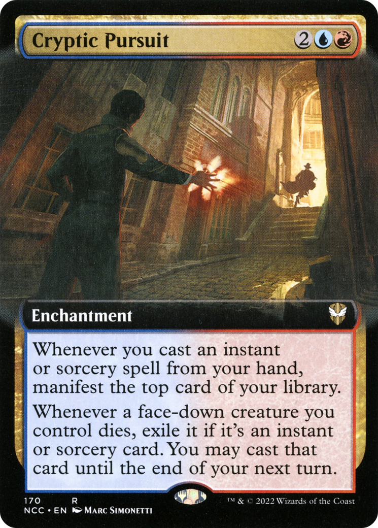 Cryptic Pursuit (NCC-170) - New Capenna Commander: (Extended Art) - Premium MTG Single from Wizards of the Coast - Just $0.08! Shop now at Game Crave Tournament Store