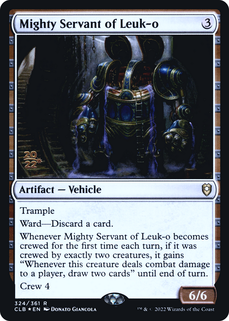 Mighty Servant of Leuk-o (PCLB-324S) - Battle for Baldur's Gate Promos Foil - Premium MTG Single from Wizards of the Coast - Just $0.81! Shop now at Game Crave Tournament Store