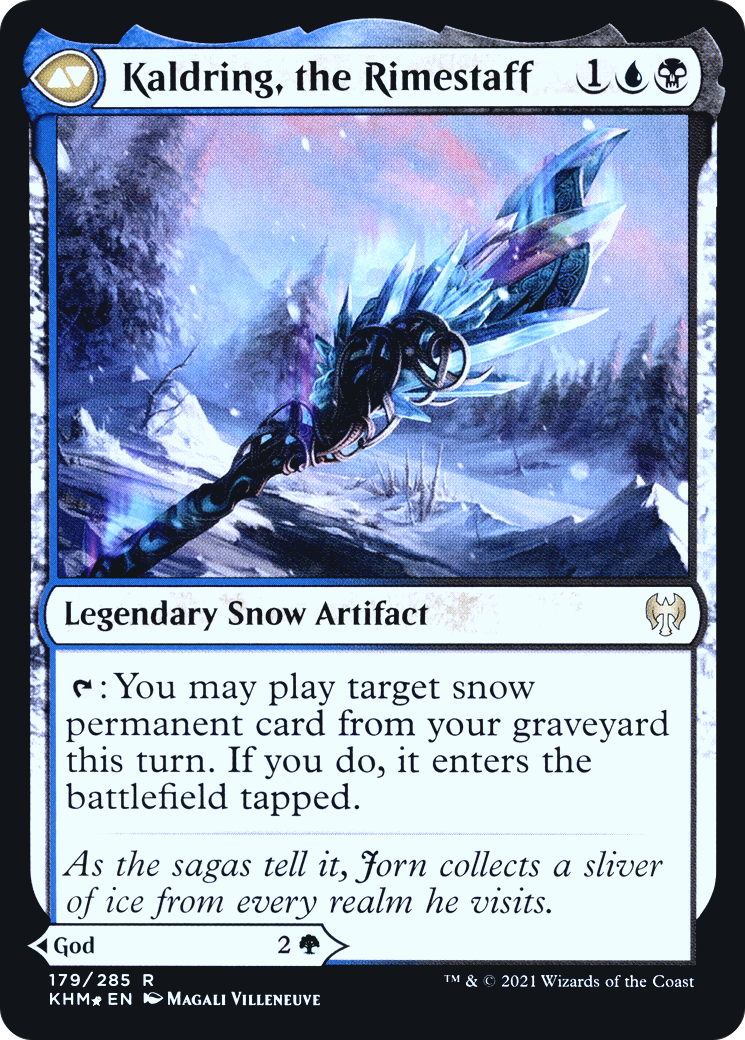 Jorn, God of Winter // Kaldring, the Rimestaff (PKHM-179S) - Kaldheim Promos: (snow) Foil - Premium MTG Single from Wizards of the Coast - Just $0.26! Shop now at Game Crave Tournament Store