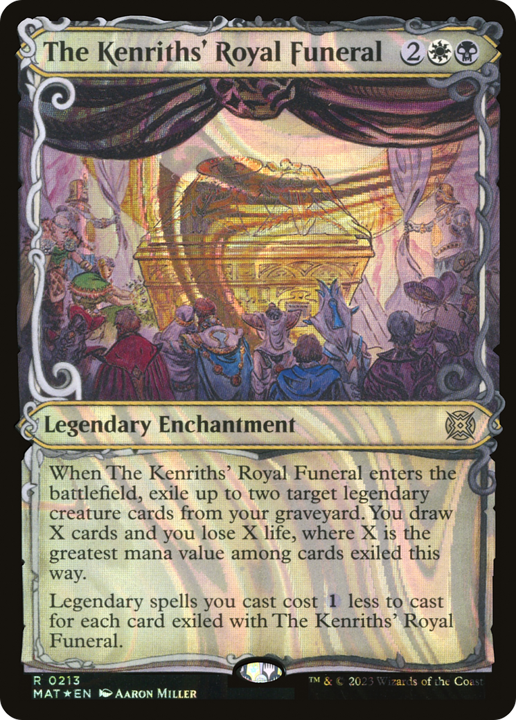 The Kenriths' Royal Funeral (MAT-213) - March of the Machine: The Aftermath: (Showcase) Foil - Premium MTG Single from Wizards of the Coast - Just $0.36! Shop now at Game Crave Tournament Store