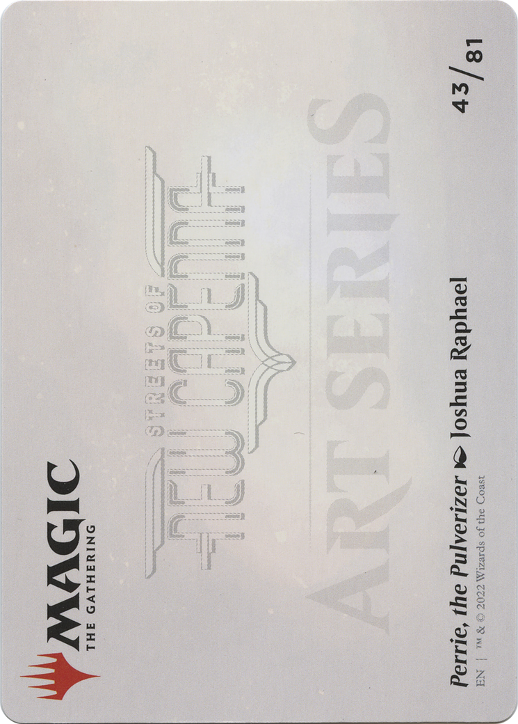 Perrie, the Pulverizer // Perrie, the Pulverizer (ASNC-043) - New Capenna Art Series (Borderless) Foil - Premium MTG Single from Wizards of the Coast - Just $0! Shop now at Game Crave Tournament Store