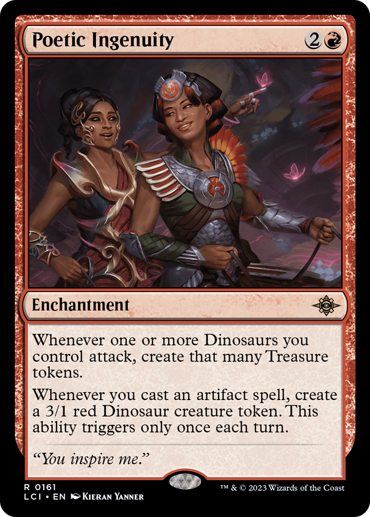 Poetic Ingenuity (LCI-161) - The Lost Caverns of Ixalan - Premium MTG Single from Wizards of the Coast - Just $0.08! Shop now at Game Crave Tournament Store