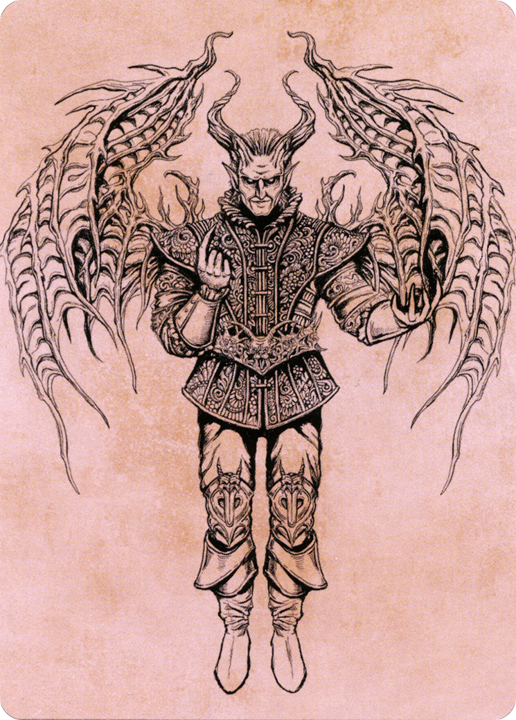 Raphael, Fiendish Savior // Raphael, Fiendish Savior (ACLB-075) - Battle for Baldur's Gate Art Series (Borderless) - Premium MTG Single from Wizards of the Coast - Just $0! Shop now at Game Crave Tournament Store