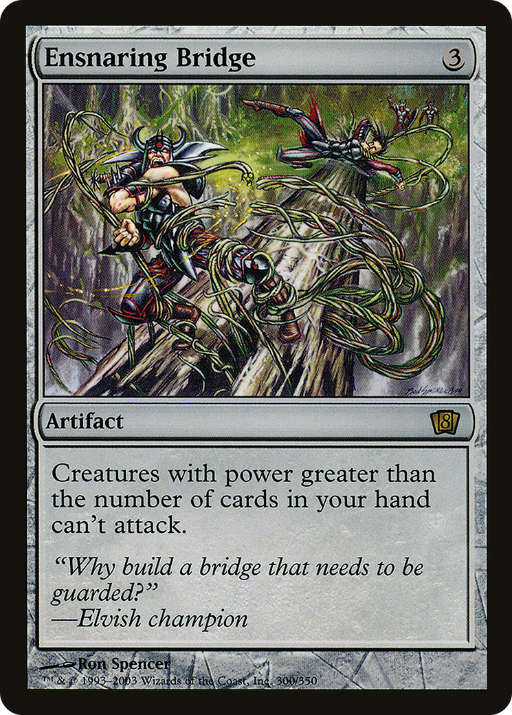 Ensnaring Bridge (8ED-300★) - Eighth Edition Foil - Premium MTG Single from Wizards of the Coast - Just $9.68! Shop now at Game Crave Tournament Store