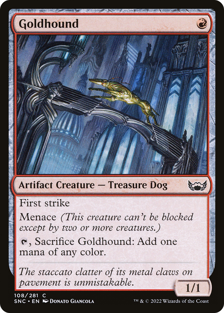 Goldhound (SNC-108) - Streets of New Capenna - Premium MTG Single from Wizards of the Coast - Just $0.08! Shop now at Game Crave Tournament Store