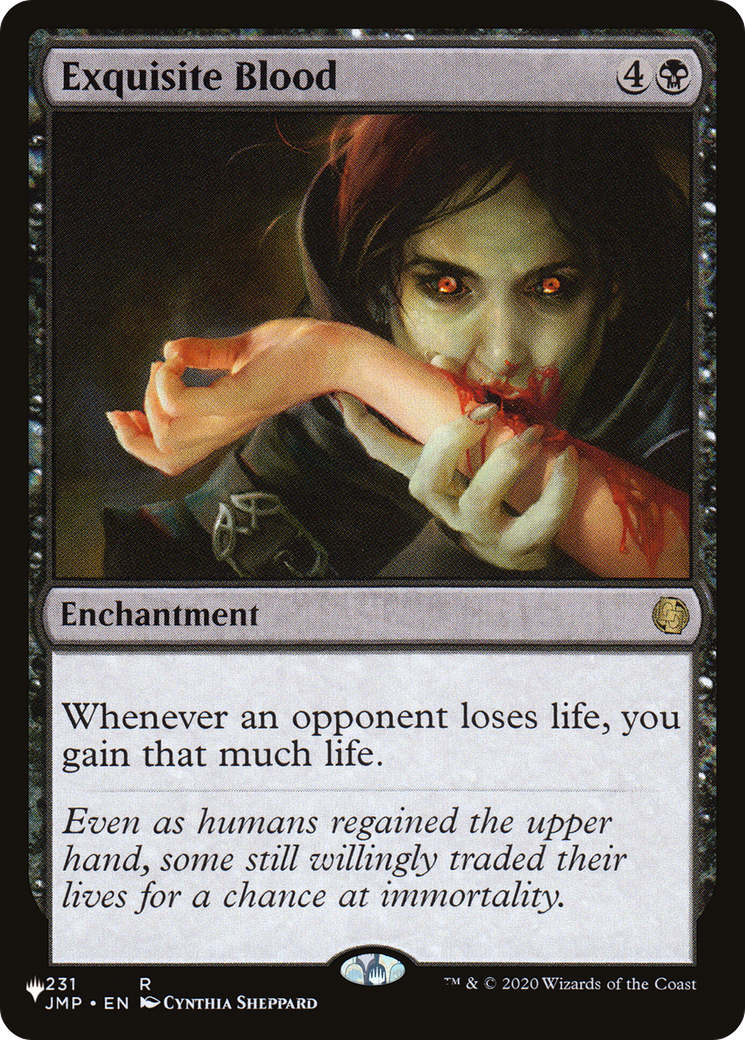 Exquisite Blood (PLIST-598) - The List - Premium MTG Single from Wizards of the Coast - Just $5.86! Shop now at Game Crave Tournament Store