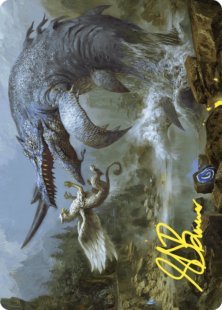 Horned Loch-Whale // Horned Loch-Whale (AWOE-006) - Wilds of Eldraine Art Series (Borderless) - Premium MTG Single from Wizards of the Coast - Just $0! Shop now at Game Crave Tournament Store