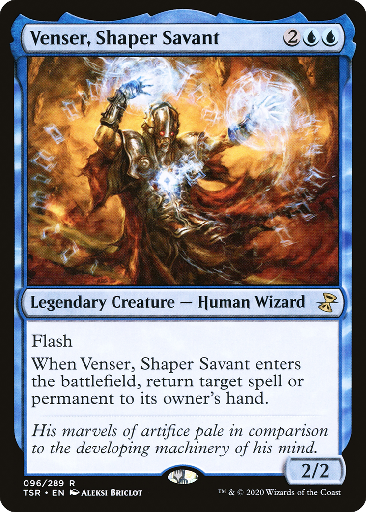 Venser, Shaper Savant (TSR-096) - Time Spiral Remastered - Premium MTG Single from Wizards of the Coast - Just $0.27! Shop now at Game Crave Tournament Store