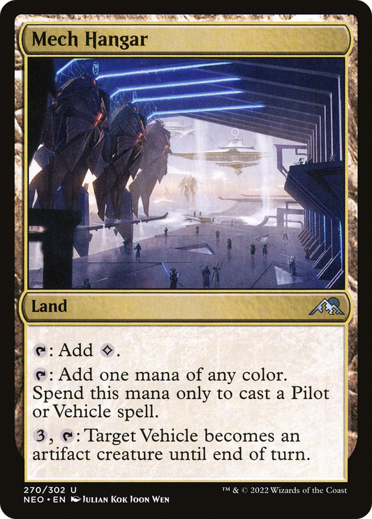 Mech Hangar (NEO-270) - Kamigawa: Neon Dynasty Foil - Premium MTG Single from Wizards of the Coast - Just $0.31! Shop now at Game Crave Tournament Store