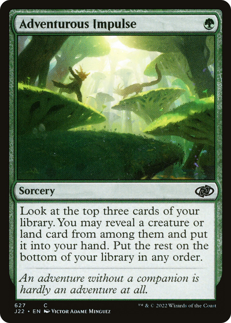 Adventurous Impulse (J22-627) - Jumpstart 2022 - Premium MTG Single from Wizards of the Coast - Just $0.21! Shop now at Game Crave Tournament Store