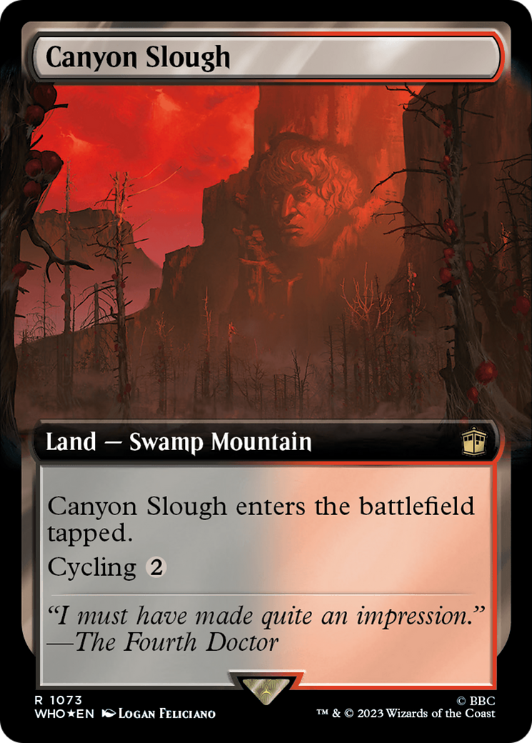 Canyon Slough (WHO-1073) - Doctor Who: (Extended Art) Foil - Premium MTG Single from Wizards of the Coast - Just $0.90! Shop now at Game Crave Tournament Store