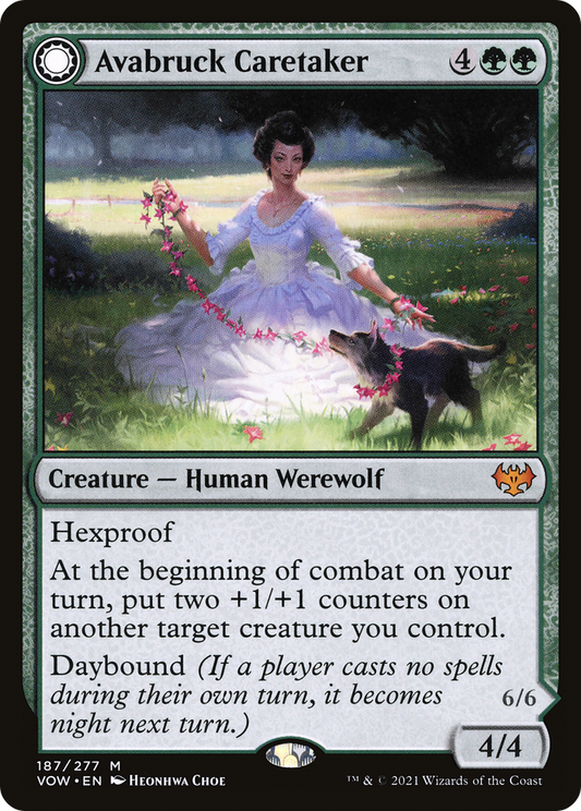 Avabruck Caretaker // Hollowhenge Huntmaster (VOW-187) - Innistrad: Crimson Vow: (Double Faced Transform) - Premium MTG Single from Wizards of the Coast - Just $3.51! Shop now at Game Crave Tournament Store