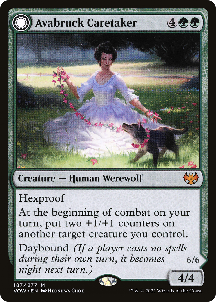 Avabruck Caretaker // Hollowhenge Huntmaster (VOW-187) - Innistrad: Crimson Vow: (Double Faced Transform) Foil - Premium MTG Single from Wizards of the Coast - Just $4.45! Shop now at Game Crave Tournament Store