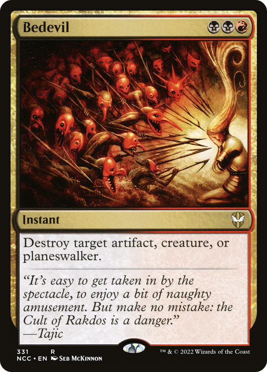 Bedevil (NCC-331) - New Capenna Commander - Premium MTG Single from Wizards of the Coast - Just $3.05! Shop now at Game Crave Tournament Store