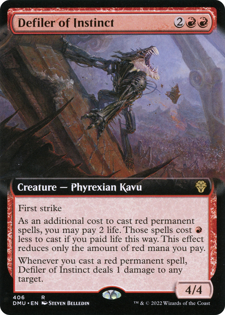 Defiler of Instinct (DMU-406) - Dominaria United: (Extended Art) Foil - Premium MTG Single from Wizards of the Coast - Just $0.20! Shop now at Game Crave Tournament Store