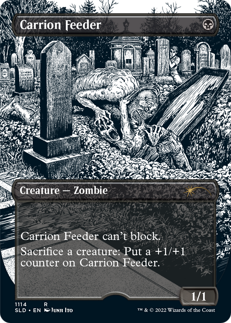 Carrion Feeder (SLD-1114) - Secret Lair Drop (Borderless) Etched Foil - Premium MTG Single from Wizards of the Coast - Just $15.26! Shop now at Game Crave Tournament Store
