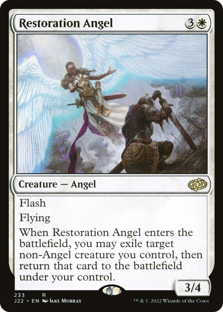 Restoration Angel (J22-233) - Jumpstart 2022 - Premium MTG Single from Wizards of the Coast - Just $0.08! Shop now at Game Crave Tournament Store