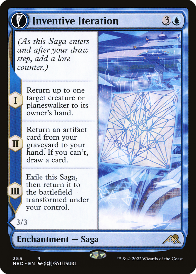 Inventive Iteration // Living Breakthrough (NEO-355) - Kamigawa: Neon Dynasty: (Showcase, fandfc) Foil - Premium MTG Single from Wizards of the Coast - Just $0.13! Shop now at Game Crave Tournament Store