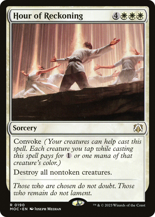Hour of Reckoning (MOC-190) - March of the Machine Commander - Premium MTG Single from Wizards of the Coast - Just $0.08! Shop now at Game Crave Tournament Store