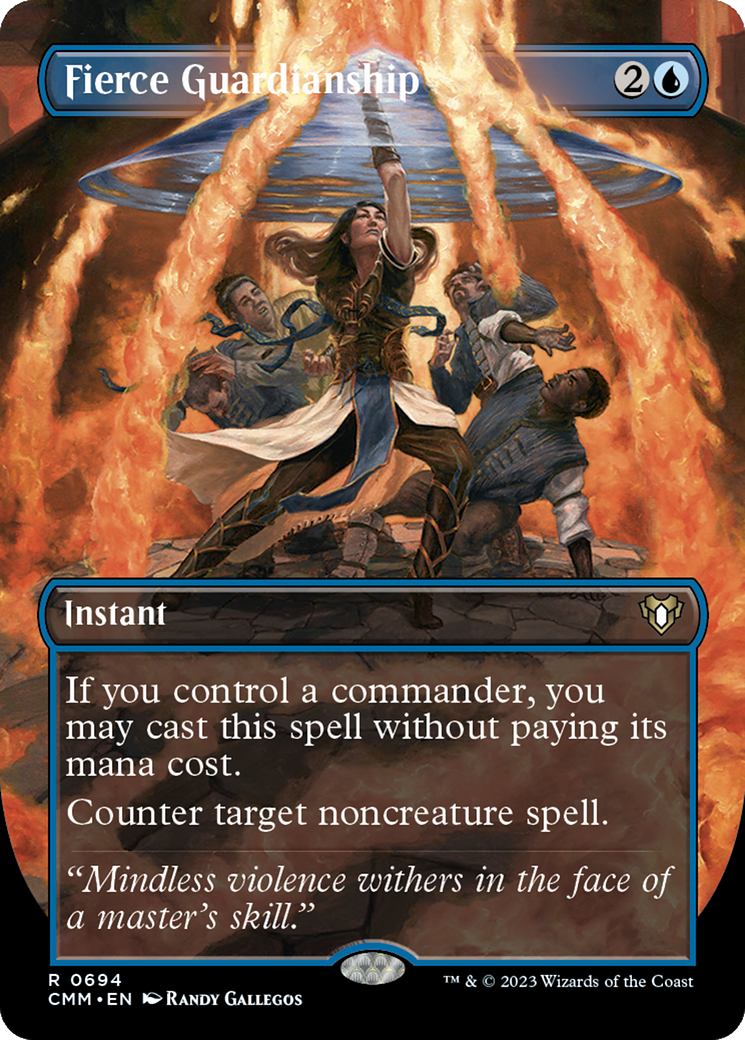 Fierce Guardianship (CMM-694) - Commander Masters (Borderless) - Premium MTG Single from Wizards of the Coast - Just $12.01! Shop now at Game Crave Tournament Store