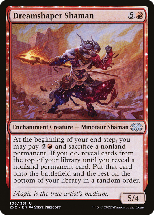 Dreamshaper Shaman (2X2-108) - Double Masters 2022: (nyxtouched) - Premium MTG Single from Wizards of the Coast - Just $0.25! Shop now at Game Crave Tournament Store