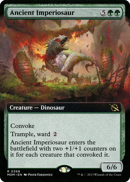 Ancient Imperiosaur (MOM-368) - March of the Machine: (Extended Art) Foil - Premium MTG Single from Wizards of the Coast - Just $0.19! Shop now at Game Crave Tournament Store