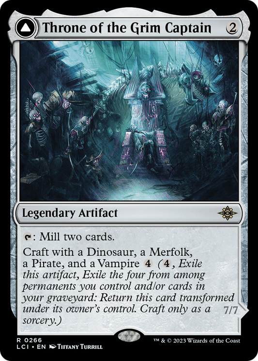 Throne of the Grim Captain // The Grim Captain (LCI-266) - The Lost Caverns of Ixalan - Premium MTG Single from Wizards of the Coast - Just $0.08! Shop now at Game Crave Tournament Store