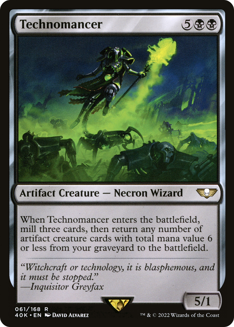 Technomancer (40K-061) - Warhammer 40,000 Commander - Premium MTG Single from Wizards of the Coast - Just $0.08! Shop now at Game Crave Tournament Store