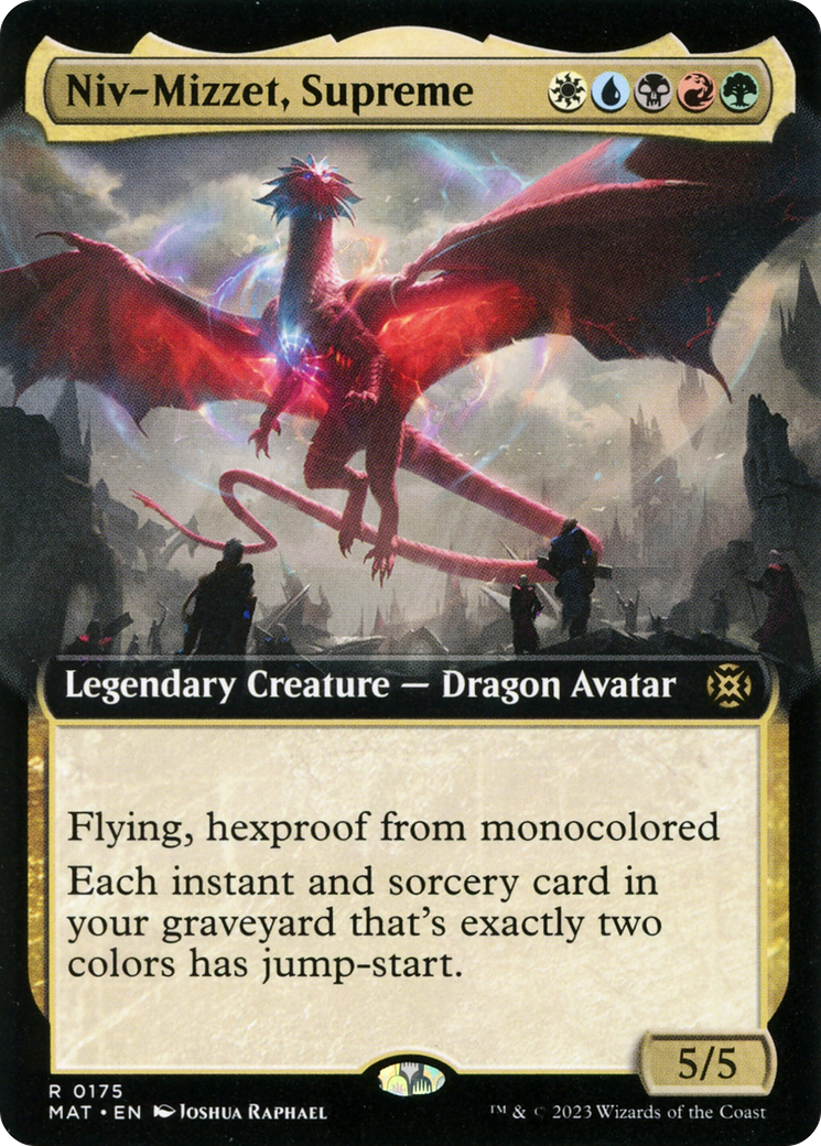 Niv-Mizzet, Supreme (MAT-175) - March of the Machine: The Aftermath: (Extended Art) Foil - Premium MTG Single from Wizards of the Coast - Just $0.21! Shop now at Game Crave Tournament Store