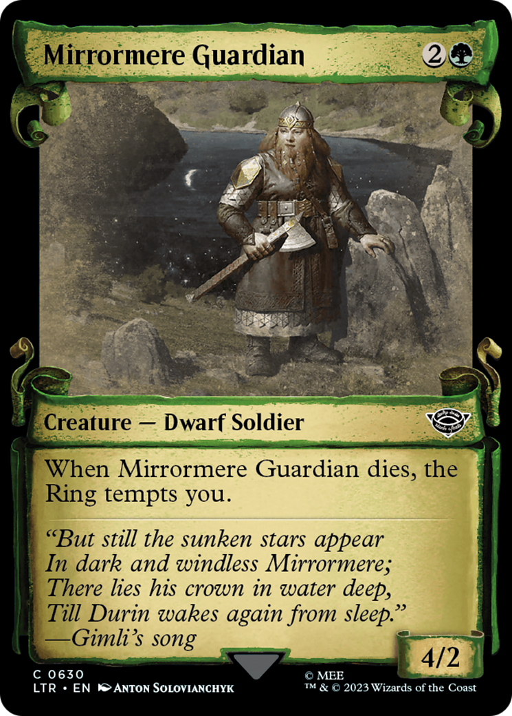 Mirrormere Guardian (LTR-630) - The Lord of the Rings: Tales of Middle-earth: (Showcase) Foil - Premium MTG Single from Wizards of the Coast - Just $0.08! Shop now at Game Crave Tournament Store