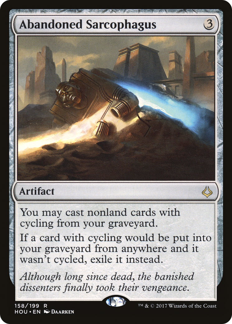 Abandoned Sarcophagus (HOU-158) - Hour of Devastation Foil - Premium MTG Single from Wizards of the Coast - Just $0.09! Shop now at Game Crave Tournament Store