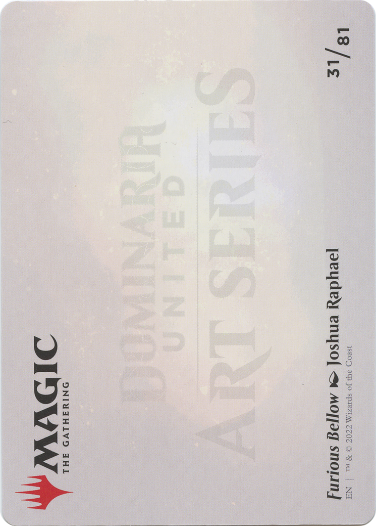 Furious Bellow // Furious Bellow (ADMU-031) - Dominaria United Art Series (Borderless) Foil - Premium MTG Single from Wizards of the Coast - Just $0! Shop now at Game Crave Tournament Store