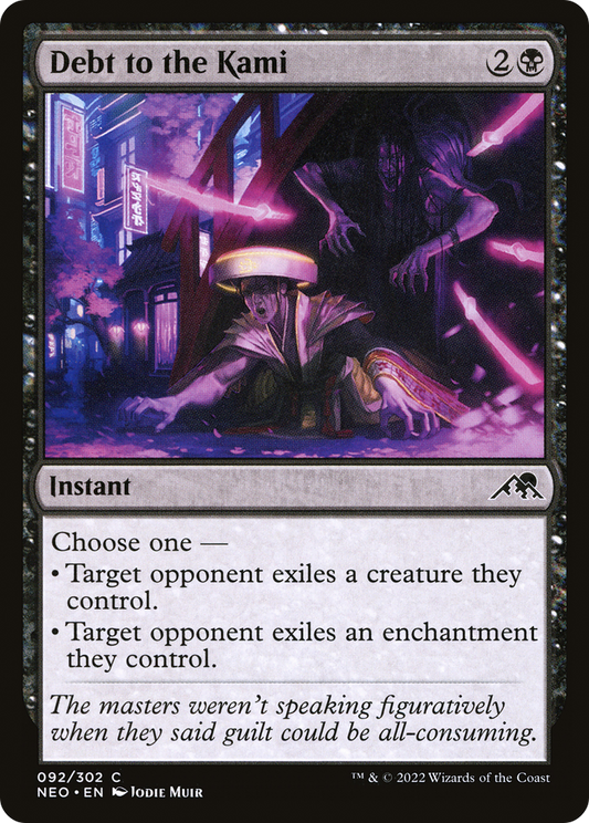 Debt to the Kami (NEO-092) - Kamigawa: Neon Dynasty - Premium MTG Single from Wizards of the Coast - Just $0.25! Shop now at Game Crave Tournament Store