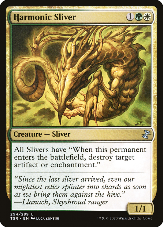 Harmonic Sliver (TSR-254) - Time Spiral Remastered - Premium MTG Single from Wizards of the Coast - Just $0.08! Shop now at Game Crave Tournament Store