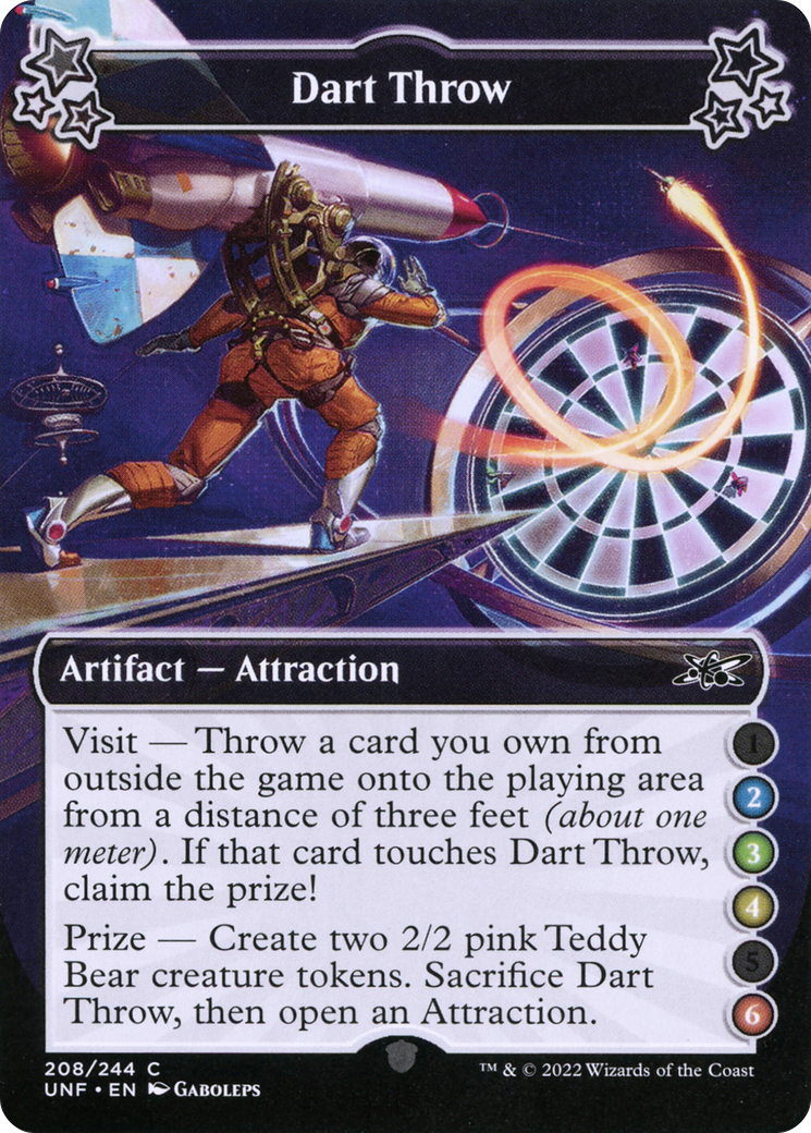 Dart Throw (UNF-208A) - Unfinity - Premium MTG Single from Wizards of the Coast - Just $0.25! Shop now at Game Crave Tournament Store