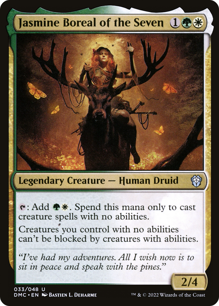 Jasmine Boreal of the Seven (DMC-033) - Dominaria United Commander - Premium MTG Single from Wizards of the Coast - Just $0.08! Shop now at Game Crave Tournament Store