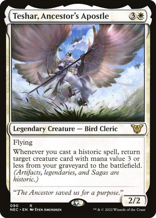 Teshar, Ancestor's Apostle (NEC-090) - Neon Dynasty Commander - Premium MTG Single from Wizards of the Coast - Just $0.08! Shop now at Game Crave Tournament Store