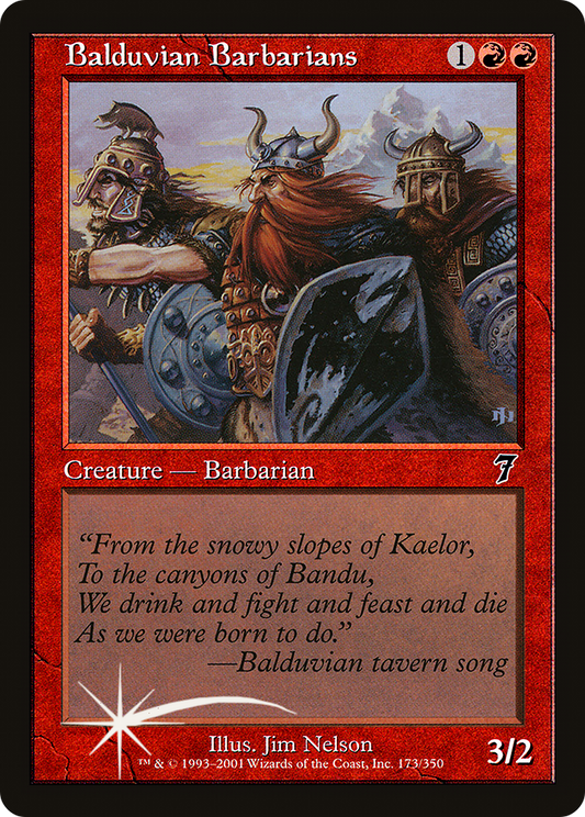 Balduvian Barbarians (7ED-173★) - Seventh Edition Foil - Premium MTG Single from Wizards of the Coast - Just $0.54! Shop now at Game Crave Tournament Store