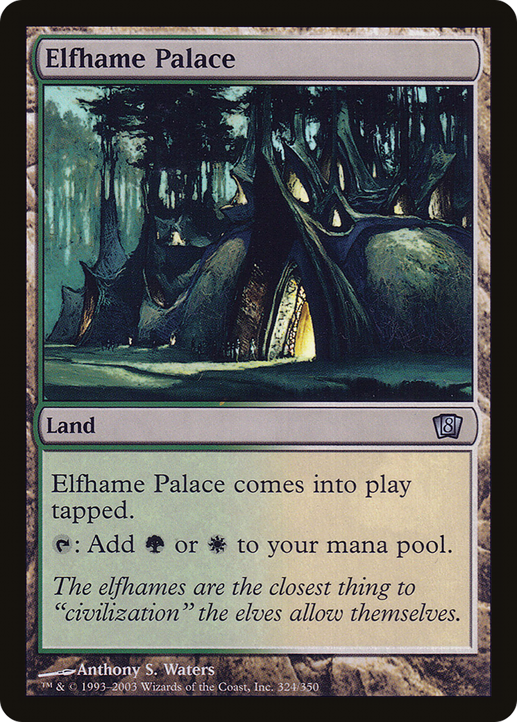 Elfhame Palace (8ED-324★) - Eighth Edition Foil - Premium MTG Single from Wizards of the Coast - Just $0.78! Shop now at Game Crave Tournament Store
