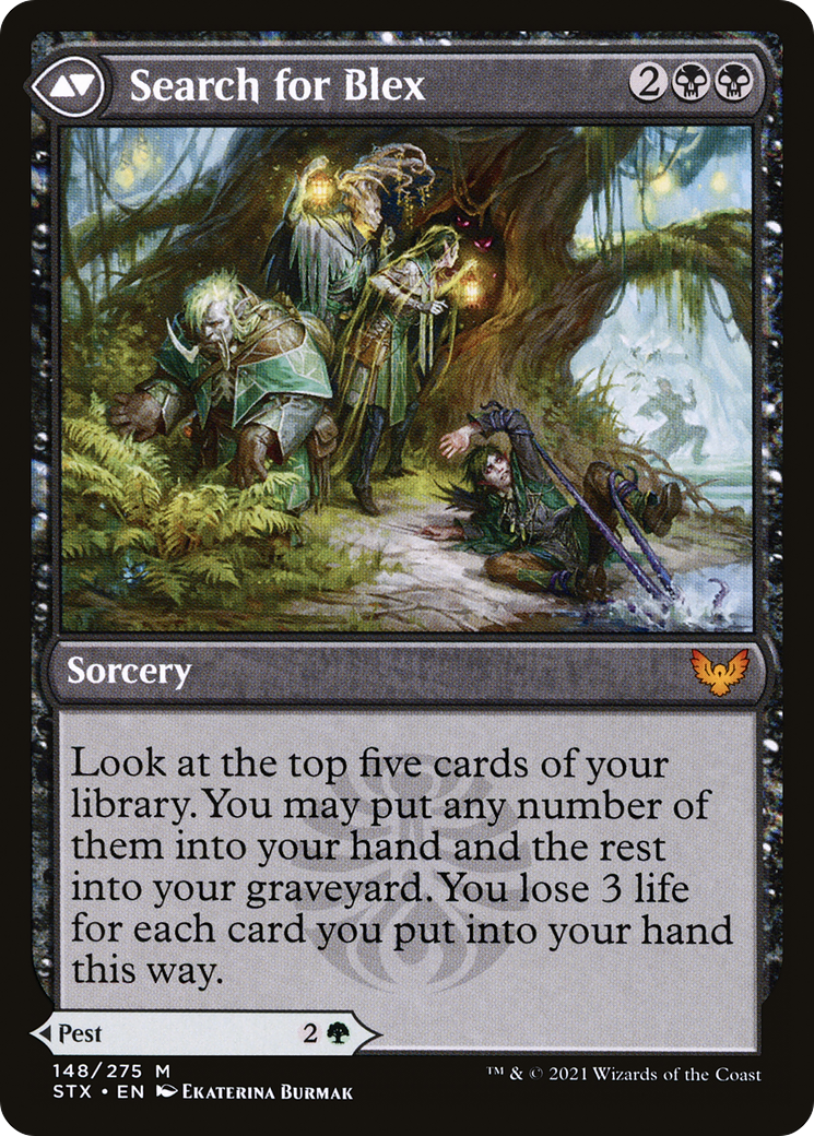 Blex, Vexing Pest // Search for Blex (STX-148) - Strixhaven: School of Mages Foil - Premium MTG Single from Wizards of the Coast - Just $0.82! Shop now at Game Crave Tournament Store