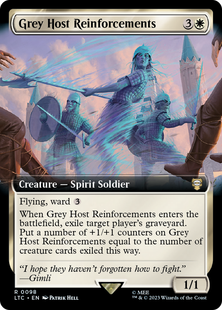 Grey Host Reinforcements (LTC-098) - Tales of Middle-earth Commander: (Extended Art) - Premium MTG Single from Wizards of the Coast - Just $0.12! Shop now at Game Crave Tournament Store