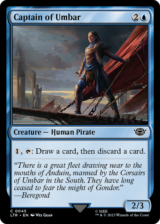 Captain of Umbar (LTR-045) - The Lord of the Rings: Tales of Middle-earth - Premium MTG Single from Wizards of the Coast - Just $0.25! Shop now at Game Crave Tournament Store