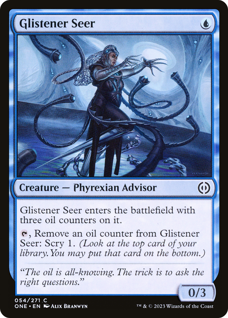 Glistener Seer (ONE-054) - Phyrexia: All Will Be One Foil - Premium MTG Single from Wizards of the Coast - Just $0.08! Shop now at Game Crave Tournament Store