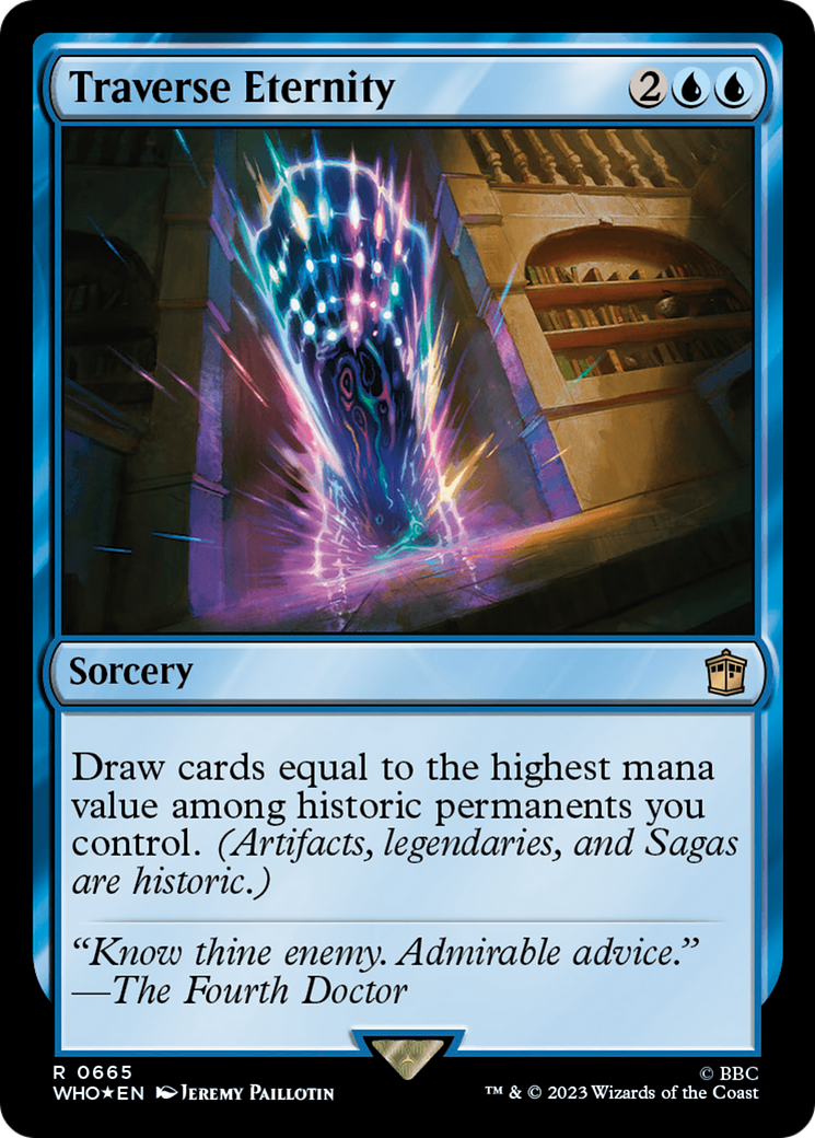 Traverse Eternity (WHO-665) - Doctor Who Foil - Premium MTG Single from Wizards of the Coast - Just $0.52! Shop now at Game Crave Tournament Store