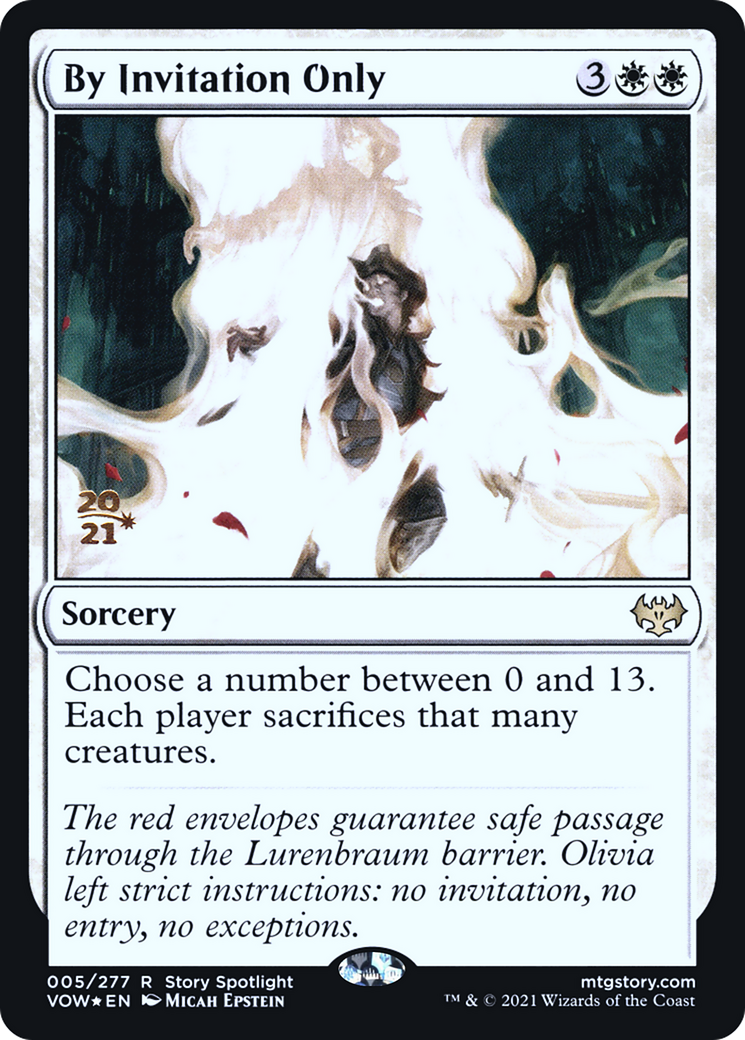 By Invitation Only (PVOW-05S) - Innistrad: Crimson Vow Promos Foil - Premium MTG Single from Wizards of the Coast - Just $0.10! Shop now at Game Crave Tournament Store